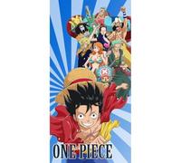 Halantex Toalla de playa One Piece Ciurma Luffy Roronoa Usopp Nami 100% algodón 70x140 cm Multicolor