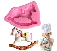Halatua Molde de jabón de caballo | Moldes de fondant de animales | Moldes de silicona para chocolates, caramelos duros, postres, cubitos de hielo, velas para decoración de pasteles