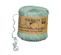 Halbach Bandas de seda para envolver regalos de algodón 100%, ancho de 4 mm, longitud 100 m, color verde salvia