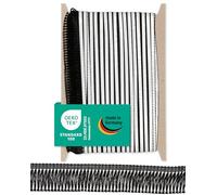 Halbach Cinta de seda de alta calidad, autoadhesiva, ancho 40 mm, longitud 25 m, flecos con certificado Öko-Tex 100, fabricado en Alemania, color: negro