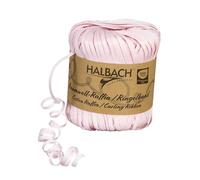 Halbach Cinta de seda para rizar, ancho de 4 mm, longitud 100 m, cinta de regalo sostenible para enrollar y envolver regalos de 100% algodón, color: rosa claro