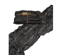 Halbach Seidenbänder Camino de Mesa de 70 cm de Ancho, 300 cm de Largo, Lavable para Bodas, cumpleaños o decoración de Mesa, Mantel Estrecho con Aspecto de algodón, Color Gris Oscuro