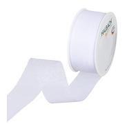 Halbach Seidenbänder Cinta, Blanco, 50 Meter x 40 mm