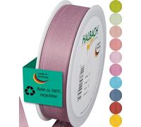 Halbach Seidenbänder Cinta de regalo | Ancho 25 mm Longitud 25 m | Cinta de lazo fabricada en Alemania | Cintas de regalo en variedad de colores y anchos, perfecta para envolver y decorar, color: