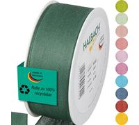 Halbach Seidenbänder Cinta de regalo | Ancho 40 mm Longitud 25 m | Cinta de lazo fabricada en Alemania | Cintas de regalo en variedad de colores y anchos, perfecta para envolver y decorar, color: