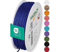 Halbach Seidenbänder Cordón Premium (Azul) | Ancho 2 mm Longitud 50 m | Fabricado en Alemania & Certificado Öko-Tex | Cordón de satén Brillante de Acetato