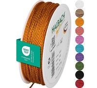 Halbach Seidenbänder Cordón Premium (Naranja Oscuro), Ancho 2 mm, Longitud 50 m, Fabricado en Alemania y Certificado Öko-Tex, cordón de satén Brillante de Acetato