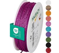 Halbach Seidenbänder Cordón Premium (Rosa) | Ancho 2 mm Longitud 50 m | Fabricado en Alemania & Certificado Öko-Tex | Cordón de satén Brillante de Acetato