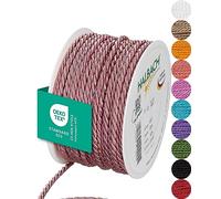 Halbach Seidenbänder Cordón Premium (Rosa Oscuro), Ancho 4 mm, Longitud 25 m, Fabricado en Alemania y Certificado Öko-Tex, cordón de satén Brillante de Acetato