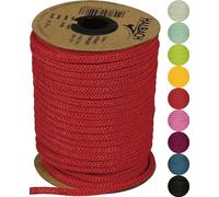 Halbach Seidenbänder Manguera de Papel para Tejer, Ancho: 4 mm, Longitud: 30 m, Hilo de Manguera rellenable y Resistente, Hilo de Papel para Tarjetas de Nombre, habitación Infantil o