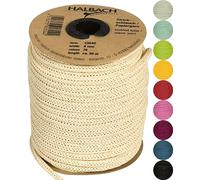Halbach Seidenbänder Manguera de Papel para Tejer, Ancho: 4 mm, Longitud: 30 m, Hilo de Manguera rellenable y Resistente, Hilo de Papel para Tarjetas de Nombre de habitación Infantil o