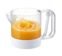 Halbautomatischer Eierquirlbecher - Manueller Press-Whisk-Behälter für Küche, Backen, Restaurant, Zuhause, Versammlungen, Esszimmer, Café, Eier und Zutaten leicht mischen, Tragbar, Effizient