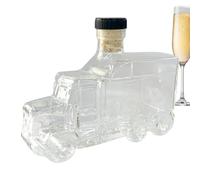 Halber LKW Whiskey Flasche - 375 ml Karaffe Mit Verschluss, Stilvoller Dekanter Für Whiskey Bier Champagner Likör | Kreatives Präsent Für Feiern Geburtstag Hochzeit Haus Bar Gesellschaften