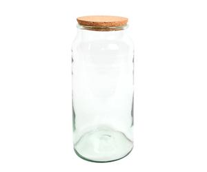 Halboffene Terrarium Botella Cristal 10/L Plantas Decoración Invernadero Casa