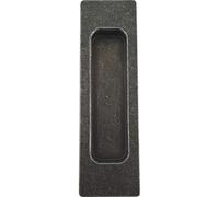 HALCÖ Tirador de puerta corredera largo sin agujeros para tornillos, mango de entrada para puertas correderas, hierro galvanizado, negro
