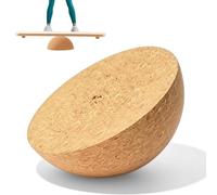 Halcón de corcho, 15 cm de diámetro, de corcho natural, bola de equilibrio, media esfera para yoga, fascia, coordinación, tablas de equilibrio y entrenamiento, 15 x 7 cm