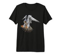 halcón peregrino aterriza en la Presa Camiseta Premium