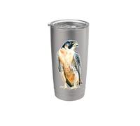 Halcón peregrino de pie Vaso térmico de acero inoxidable de doble pared