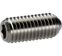 HALDER 10 piezas de presión de resorte, con bola y hexágono interior/acero inoxidable, fuerza de resorte estándar, d1=M5, 22030.0205
