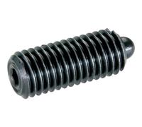 HALDER 22060.0008 Posicionador de resorte de acero con perno y hexágono interno, fuerza de resorte predeterminada, M8 x 22 mm