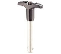 HALDER 22340.0040 Pernos de Bloqueo de Bolas, Negro, d1=8 mm / l1=50 mm