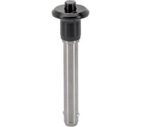 Halder 22340.0222 bola pernos de bloqueo, Negro, D1 = 6 mm/L1 = 10 mm/acero inoxidable 1.4305