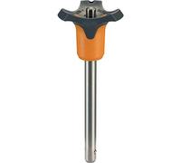 HALDER 22370.0274 Pernos de Bloqueo de Bolas, Naranja, d1=25 mm / l1=100 mm