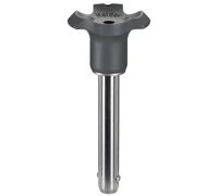 HALDER 22400.0115 Pernos de Bloqueo de Bolas, Negro, d1=10 mm / l1=50 mm
