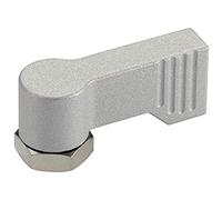 HALDER 24101.0231 - Pestillo giratorio, plateado, d1=17 mm