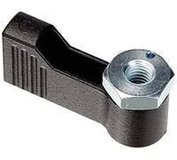 Halder 24101.0232 Pestillo Giratorio, Negro, d1=17 mm