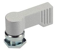 Halder 24101.0261 cerrojo giratorio, Plata, D1 = 17 mm