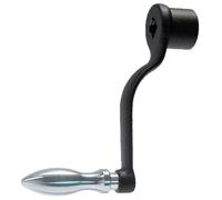 Halder 24330.0220 handkurbeln, Negro, Acero, L = 80 mm/s = 10 mm