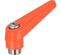Halder 24390.0032 Palanca de sujeción ajustable naranja D1 13 mm/D2 - M3