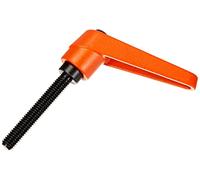 HALDER 24400.0181 Adjustable Clamping levers, Orange, d1=14 mm / d2=M6 / l1=40 mm