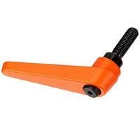 Halder 24400.0461 ajustable Palancas de sujeción, Naranja, D1 = 22 mm/D2 = M10/L1 = 32 mm