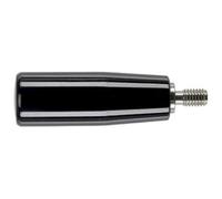 HALDER 24530.0040 Cylinder Handles, Black, d1=23 mm / d2=M8 / Stahl