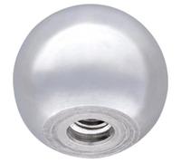HALDER 24561.0132 - Botones de bola, acabados de metal similares a DIN 319/aluminio Al | d1 = 32 mm/aluminio Al | 24561.0132