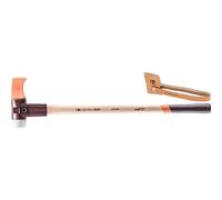 Halder 3007.160 - Mallo-hacha con cuerpo de hierro fundido y mango de madera de Hickory (hacha: 65 mm, boca mallo: 60 mm)