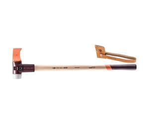 Halder 3007.160 - Mallo-hacha con cuerpo de hierro fundido y mango de madera de Hickory (hacha: 65 mm, boca mallo: 60 mm)