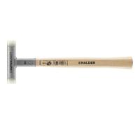 Halder Supercraft - Maza anti rebote (mango de madera, 300 mm, diámetro de 20 mm)