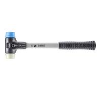 Halder 3718030 "simplex" TPE-soft/nailon soft-face mazo con reforzado carcasa de acero fundido, multicolor, 30 mm