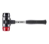 Halder 3726050 mazo de goma/plástico soft-face con reforzado carcasa de acero fundido, multicolor, 50 mm