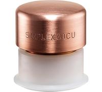 Halder 3804030 - Cabezal de impacto de cobre para mazo con funda de plástico, multicolor, 30 mm