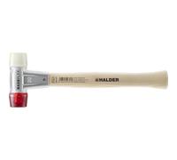 Halder Martillo universal Baseplex 3968.030 – 280 mm, diámetro 30 mm, blanco y rojo