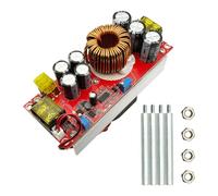 Haldzemo 1500W 30A Voltaje Ajustable DC 10-60V a 12-90V Boost Converter Corriente Constante Step Up Módulo de fuente de alimentación con ventilador