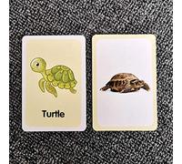 Halearo 36 Piezas Tarjetas de Reconocimiento Animal para Niños para Desarrollo Visual y Desarrollo de la Imaginación, Juguete de aprendizaje para la educación temprana, Papel No