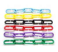 Halearo 400 Piezas de Hebilla Entrelazada Geométrica, Juguete Educativo Colorido para Niños, Mejora la Imaginación y Las Habilidades Prácticas, Eslabones de Cadena de Plástico, 3,8x1,5x0,5 Cm