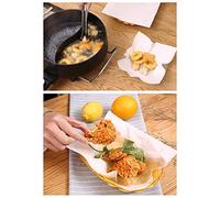 Halearo 50 Hojas de Papel Absorbentes de Aceite para Alimentos Fritos Saludables, Excelentes Absorbentes de Aceite para Pollo Frito y Papas Fritas, Pulpa de Madera Natural, Fácil de Usar 21,8 X 19,7