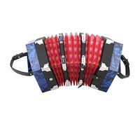 Halearo Acordeón Concertina Profesional con Bolsa de Transporte para Amantes de la Música - Diseño Elegante 18 X 17 X 17 Cm (Azul)