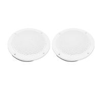 Halearo Altavoces de Techo Marinos Resistentes Al Agua de 4 Pulgadas, Potente de Audio para Barco, UTV, ATV, par Blanco